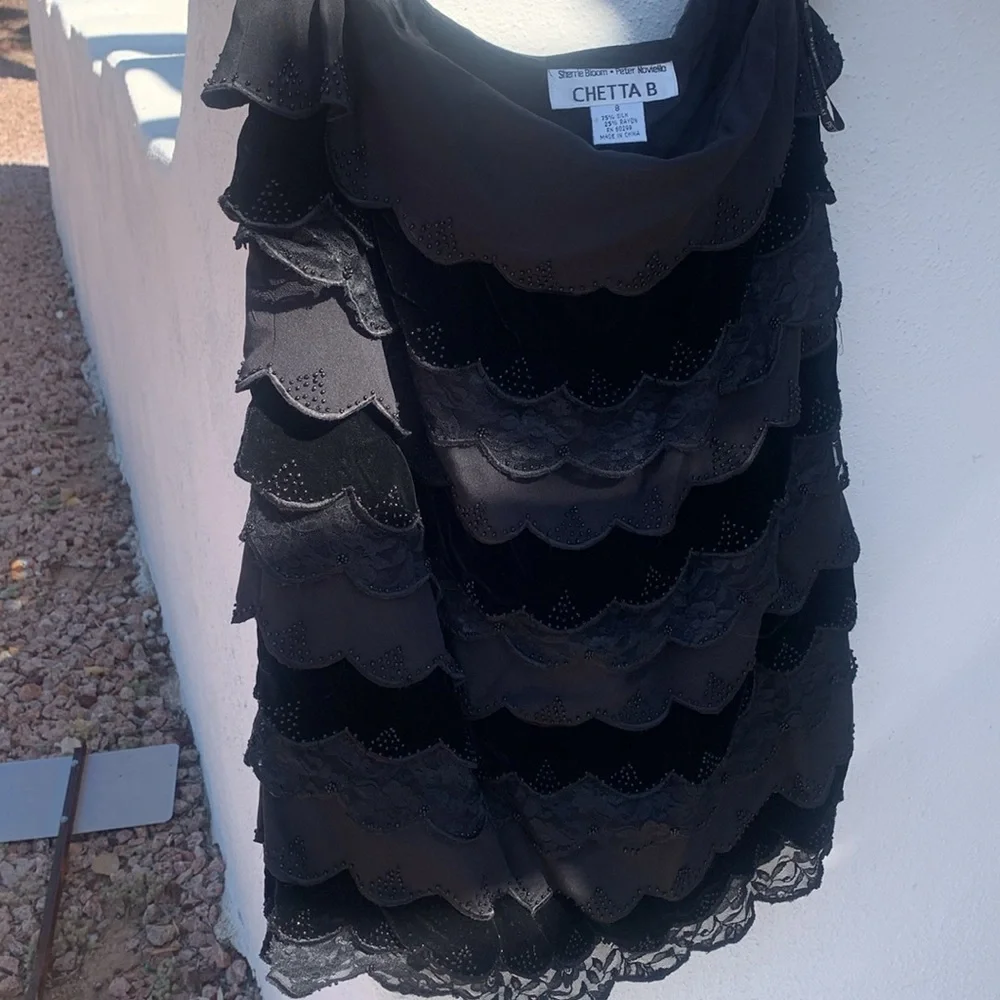 NWT Sherrie Bloom- Chetta B 75% Silk beaded